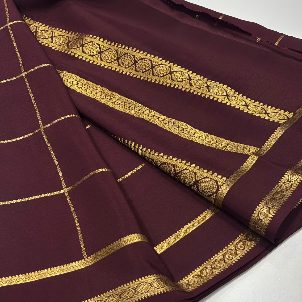 Pure Mysore Crepe Silk Saree