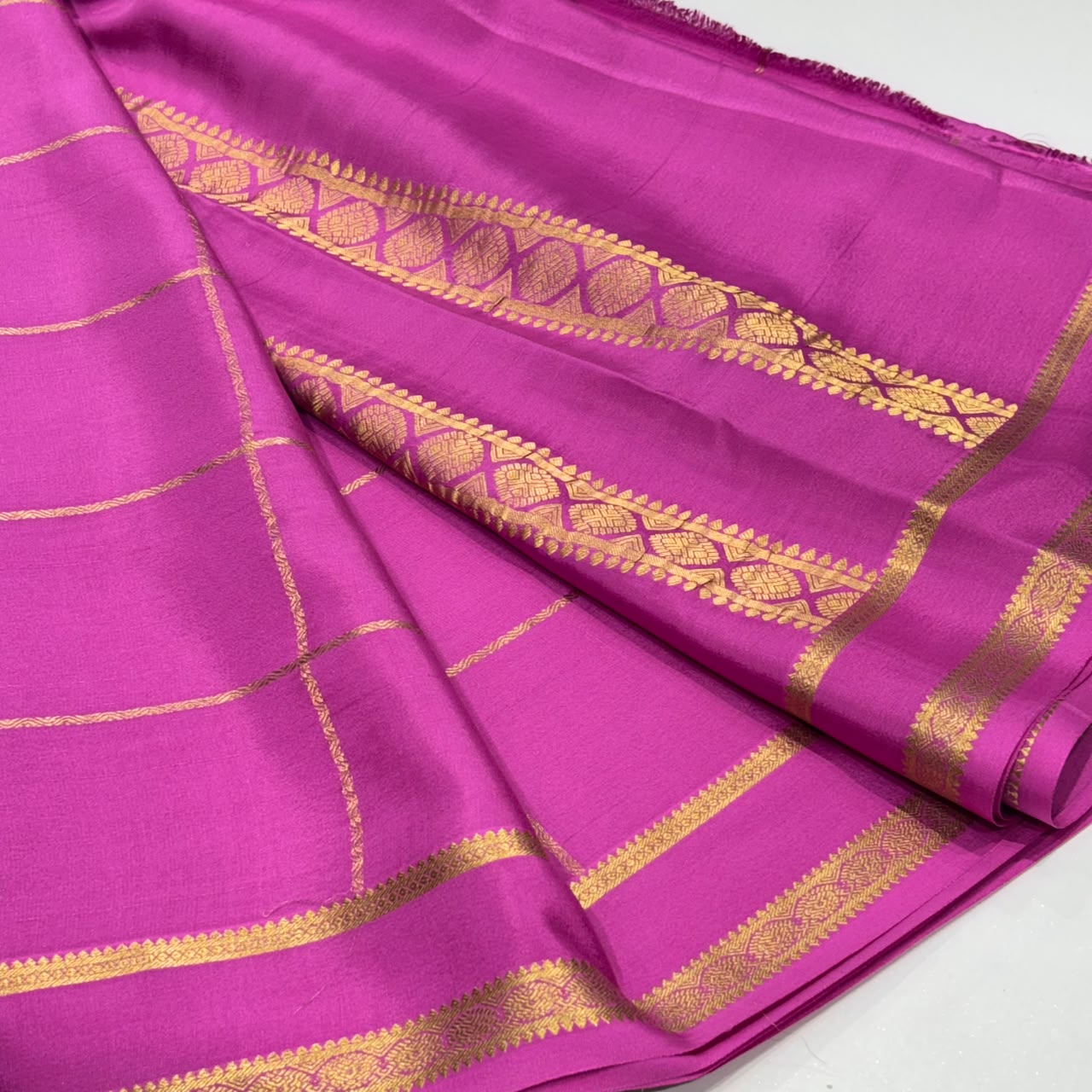 Pure Mysore Crepe Silk Saree