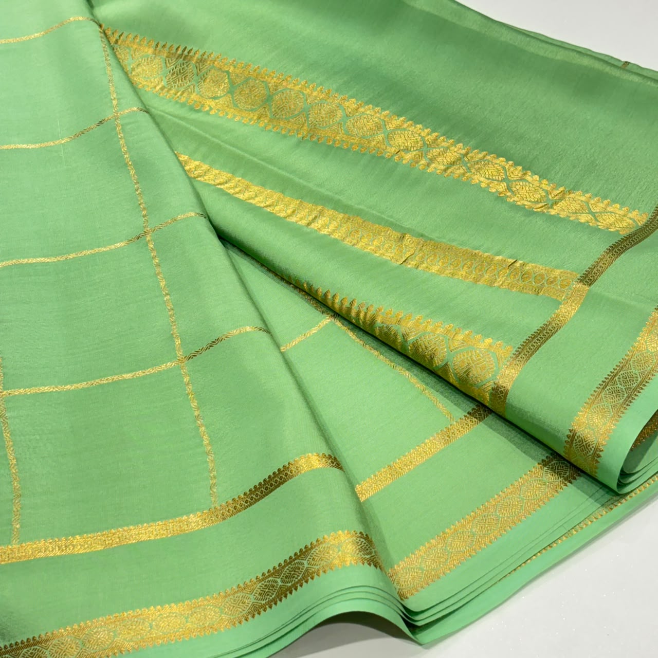 Pure Mysore Crepe Silk Saree