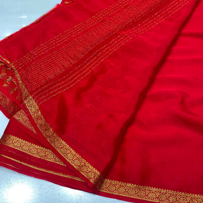 Wrinkle Chiffon Saree