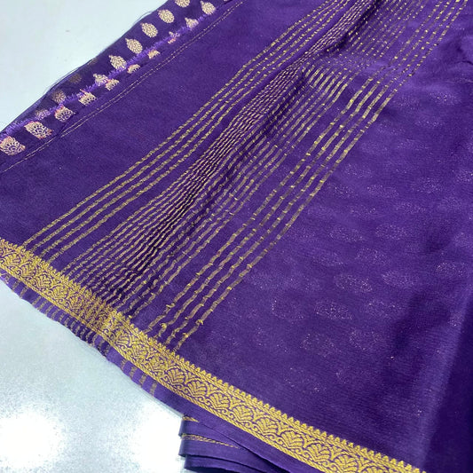 Wrinkle Chiffon Saree