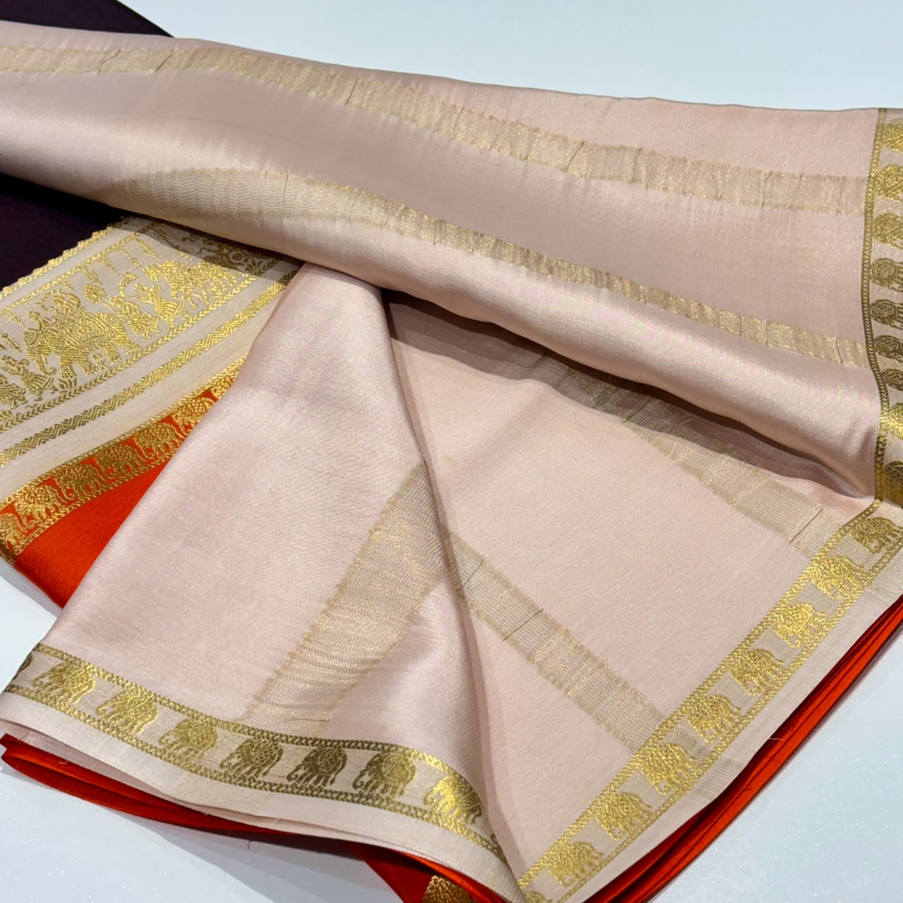 Pure Mysore Crepe Silk Saree