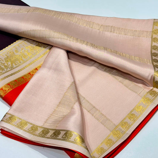 Pure Mysore Crepe Silk Saree