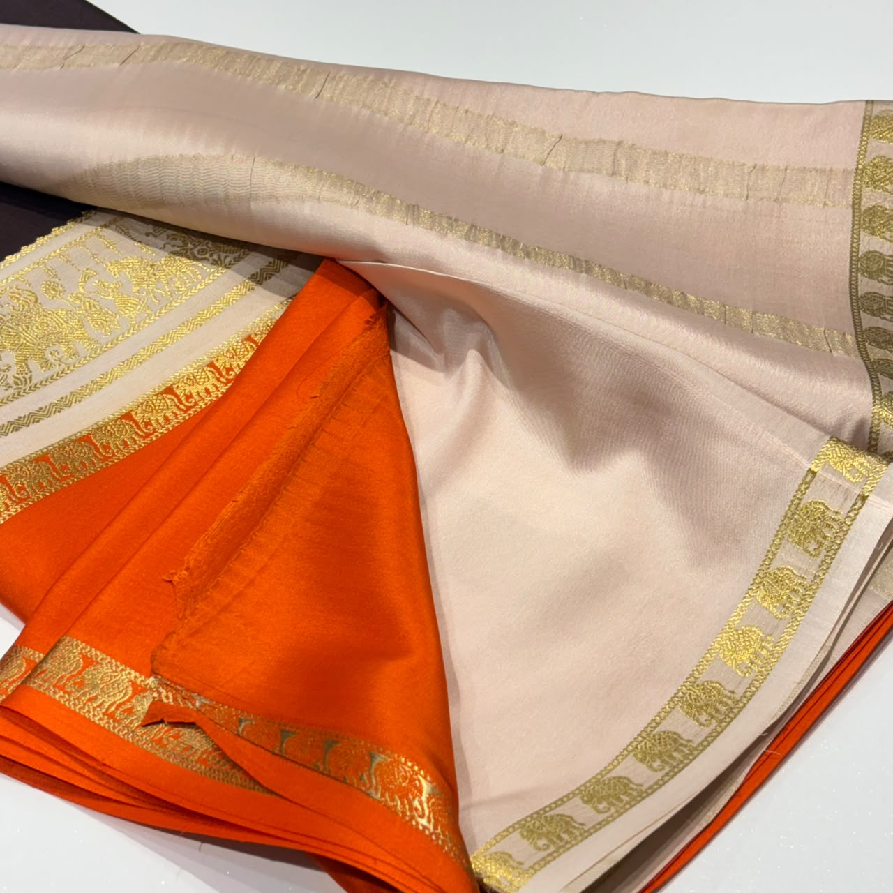 Pure Mysore Crepe Silk Saree