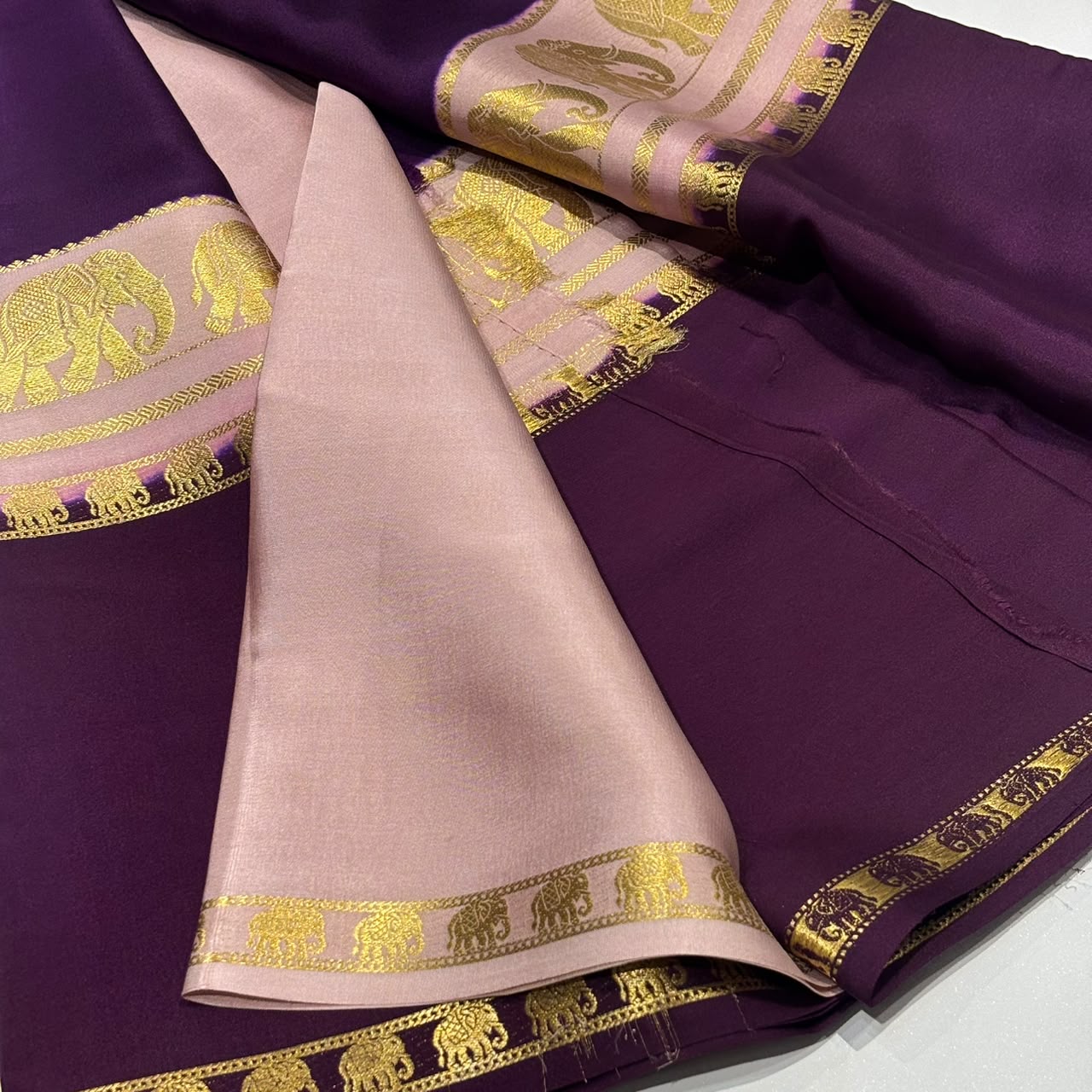 Pure Mysore Crepe Silk Saree