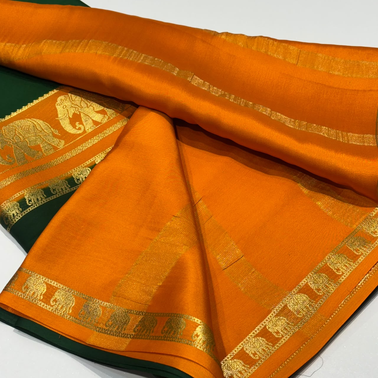 Pure Mysore Crepe Silk Saree