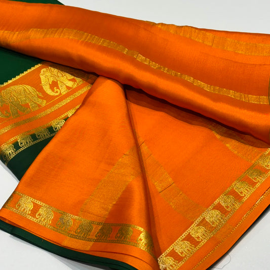 Pure Mysore Crepe Silk Saree