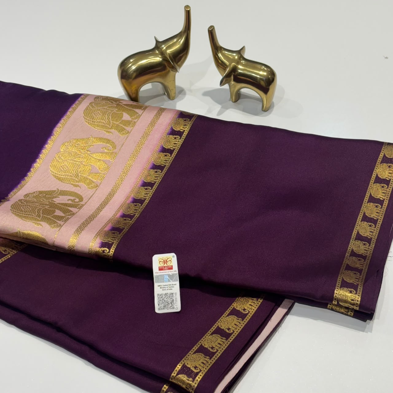 Pure Mysore Crepe Silk Saree