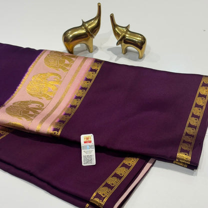Pure Mysore Crepe Silk Saree