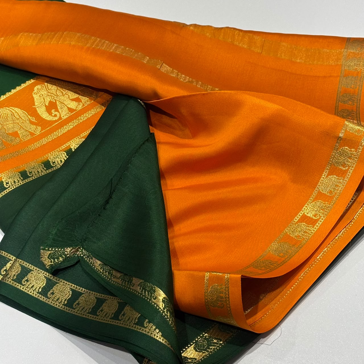 Pure Mysore Crepe Silk Saree