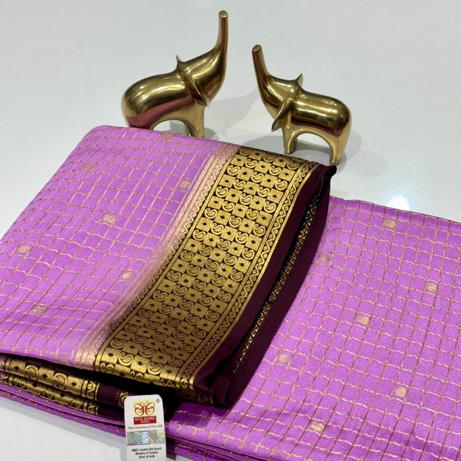 Pure Mysore Crepe Silk Saree