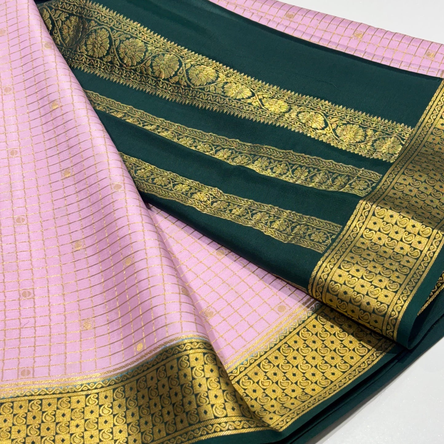Pure Mysore Crepe Silk Saree