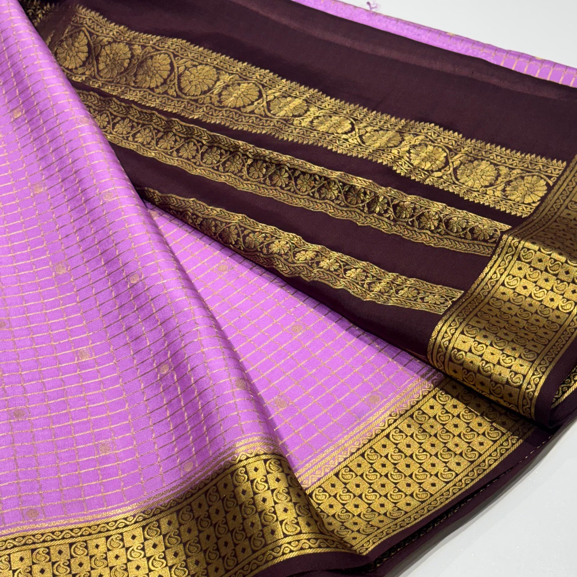 Pure Mysore Crepe Silk Saree