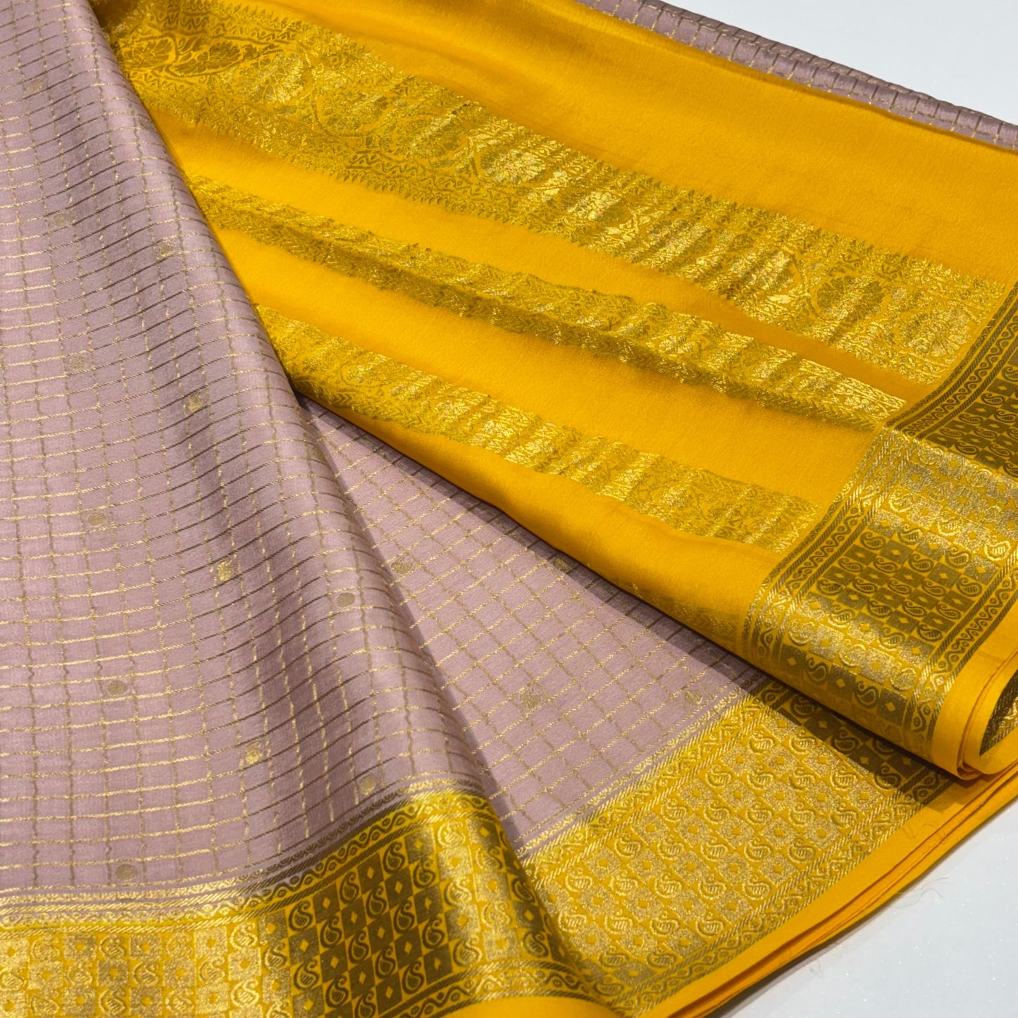Pure Mysore Crepe Silk Saree