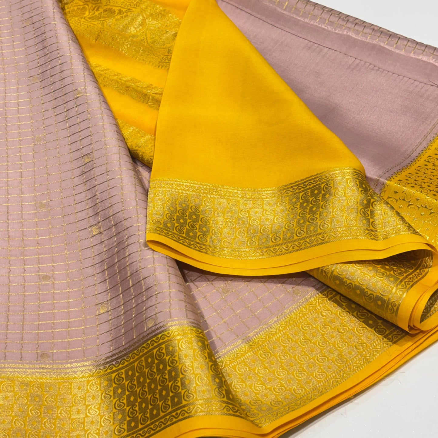 Pure Mysore Crepe Silk Saree