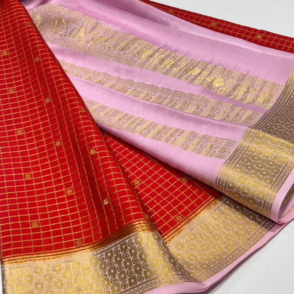 Pure Mysore Crepe Silk Saree