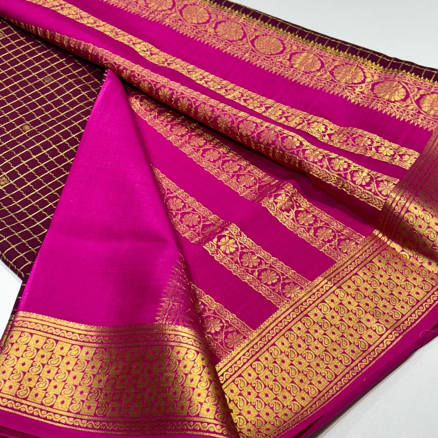 Pure Mysore Crepe Silk Saree
