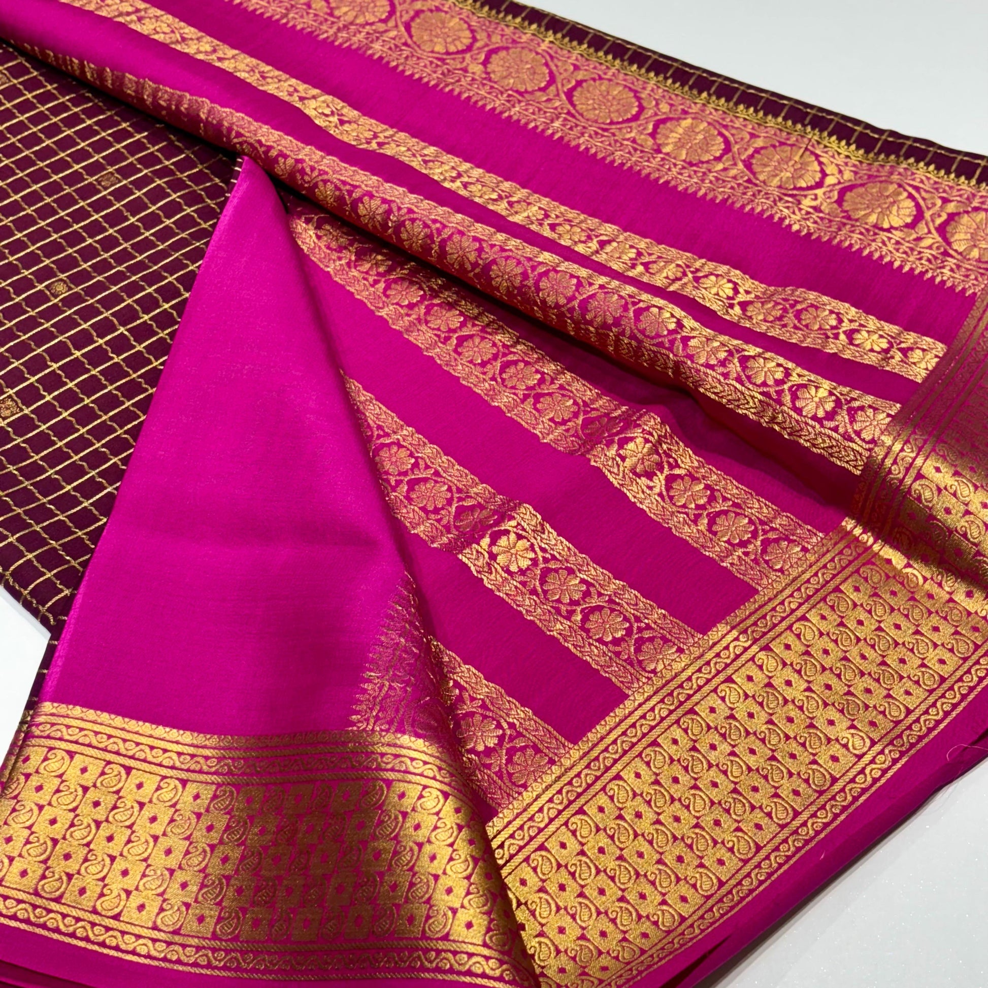 Pure Mysore Crepe Silk Saree