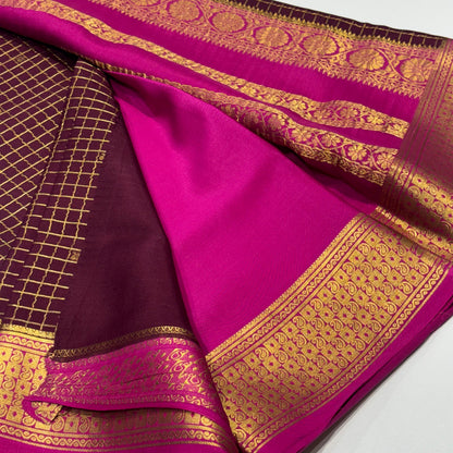 Pure Mysore Crepe Silk Saree