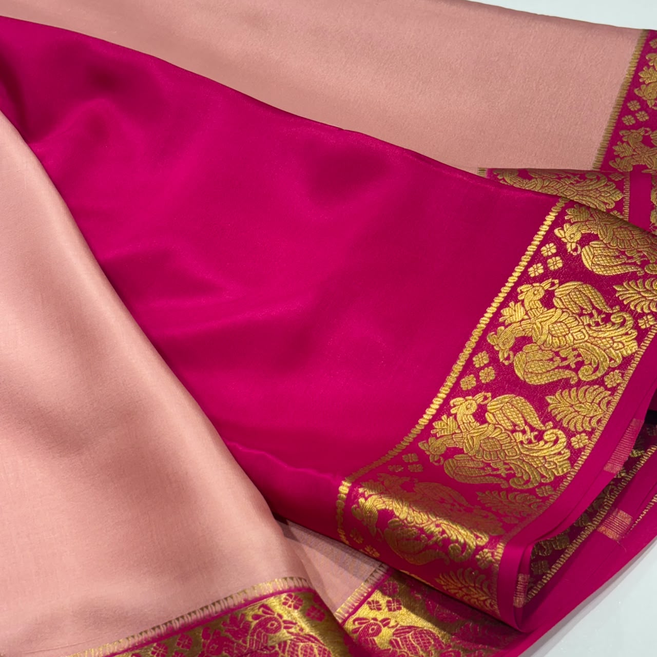 Pure Mysore Crepe Silk Saree