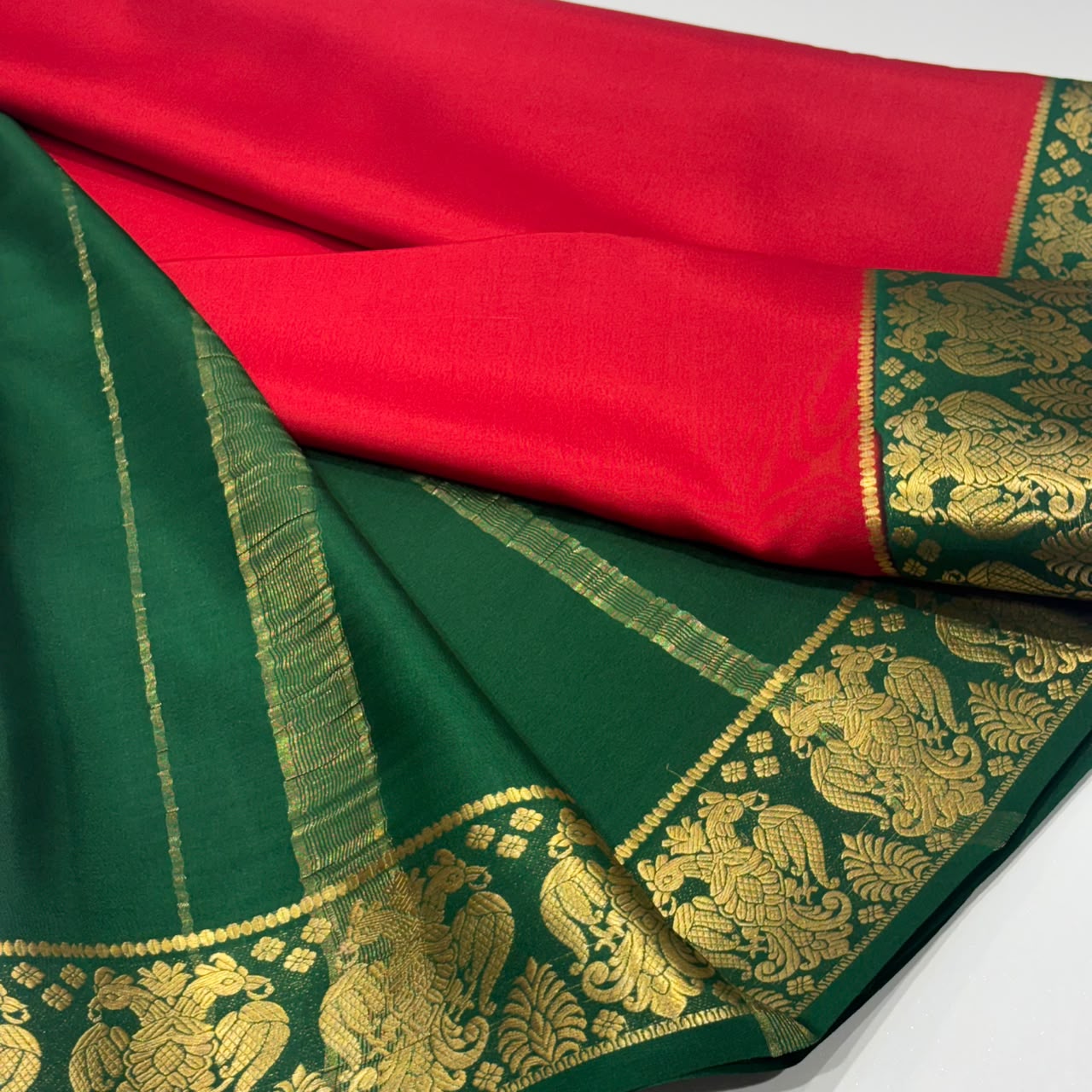 Pure Mysore Crepe Silk Saree