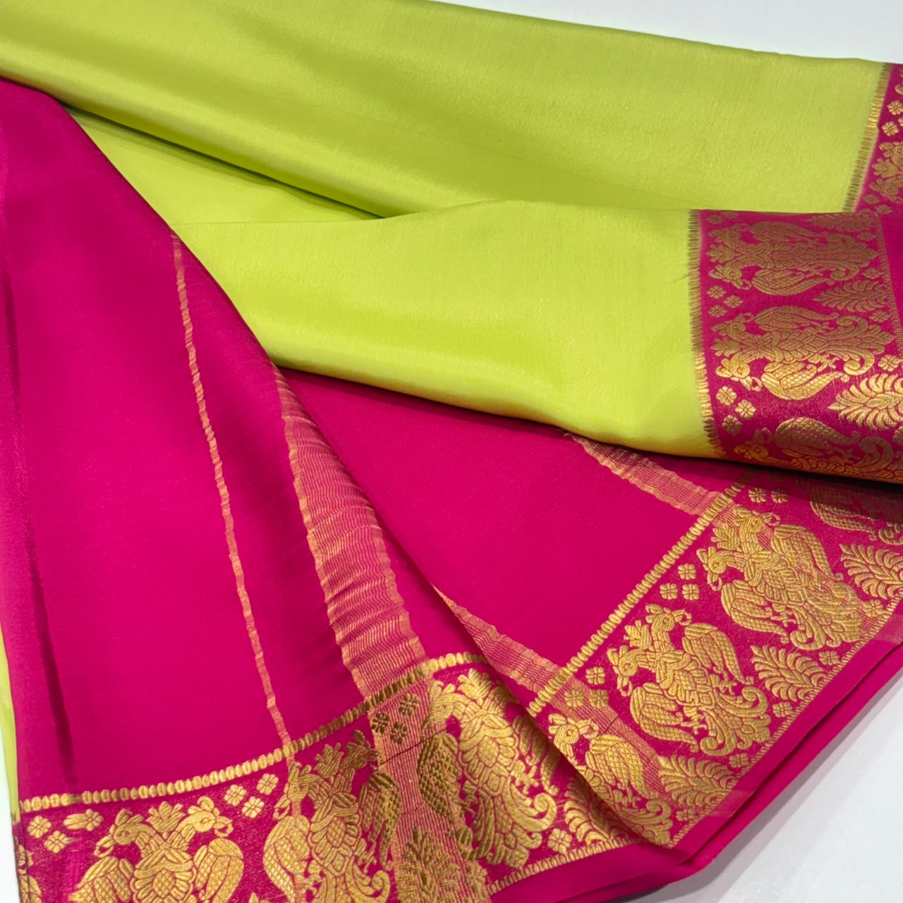 Pure Mysore Crepe Silk Saree