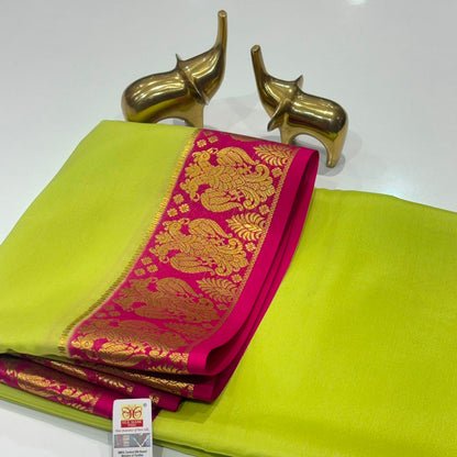 Pure Mysore Crepe Silk Saree