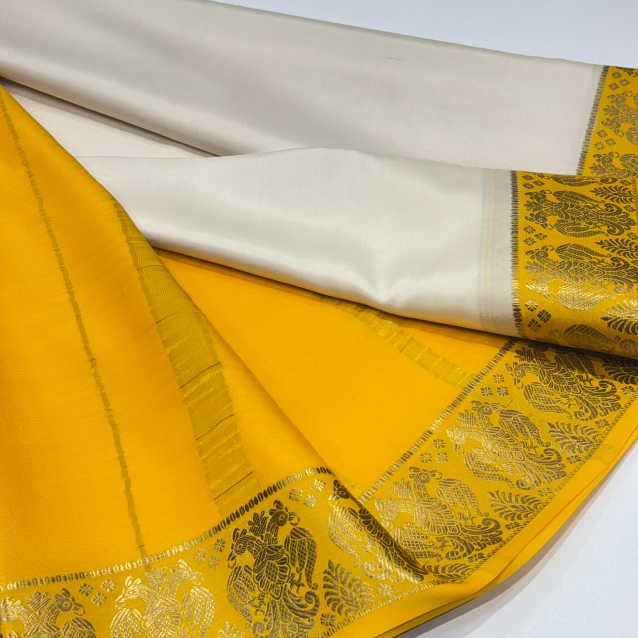 Pure Mysore Crepe Silk Saree