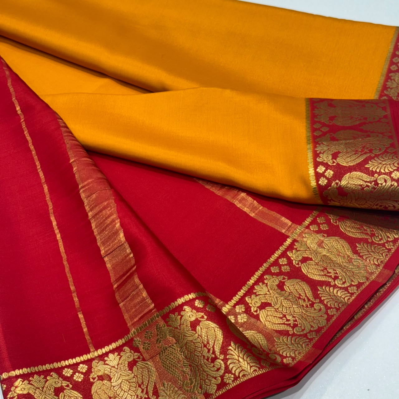 Pure Mysore Crepe Silk Saree