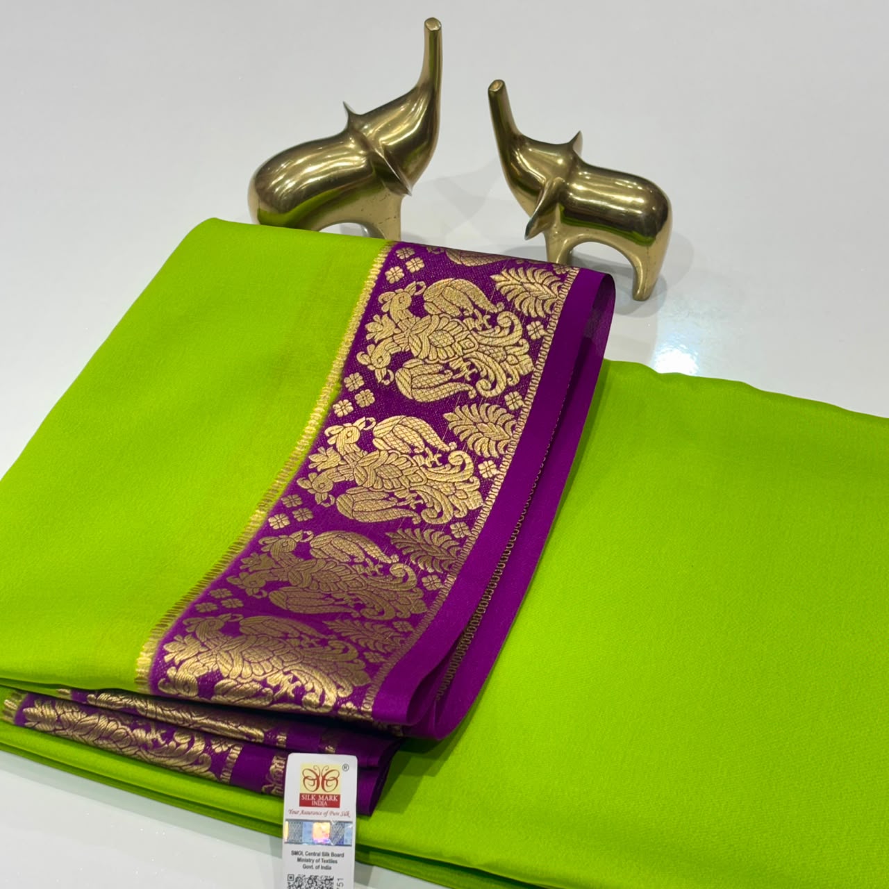 Pure Mysore Crepe Silk Saree