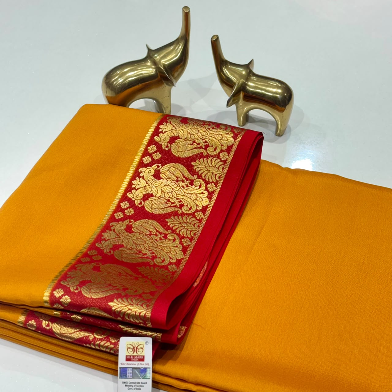 Pure Mysore Crepe Silk Saree