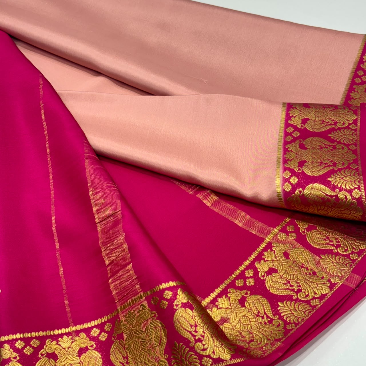 Pure Mysore Crepe Silk Saree
