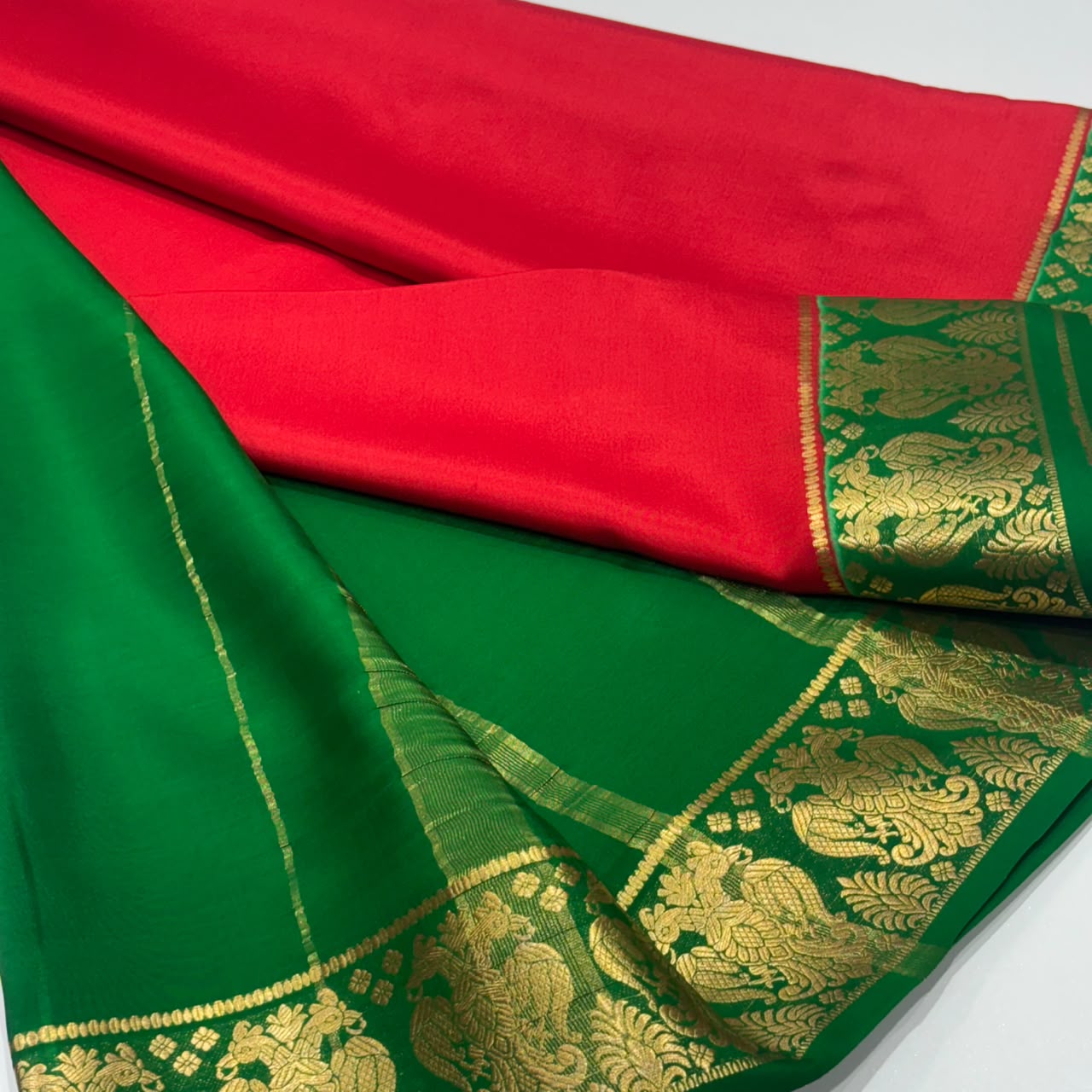 Pure Mysore Crepe Silk Saree