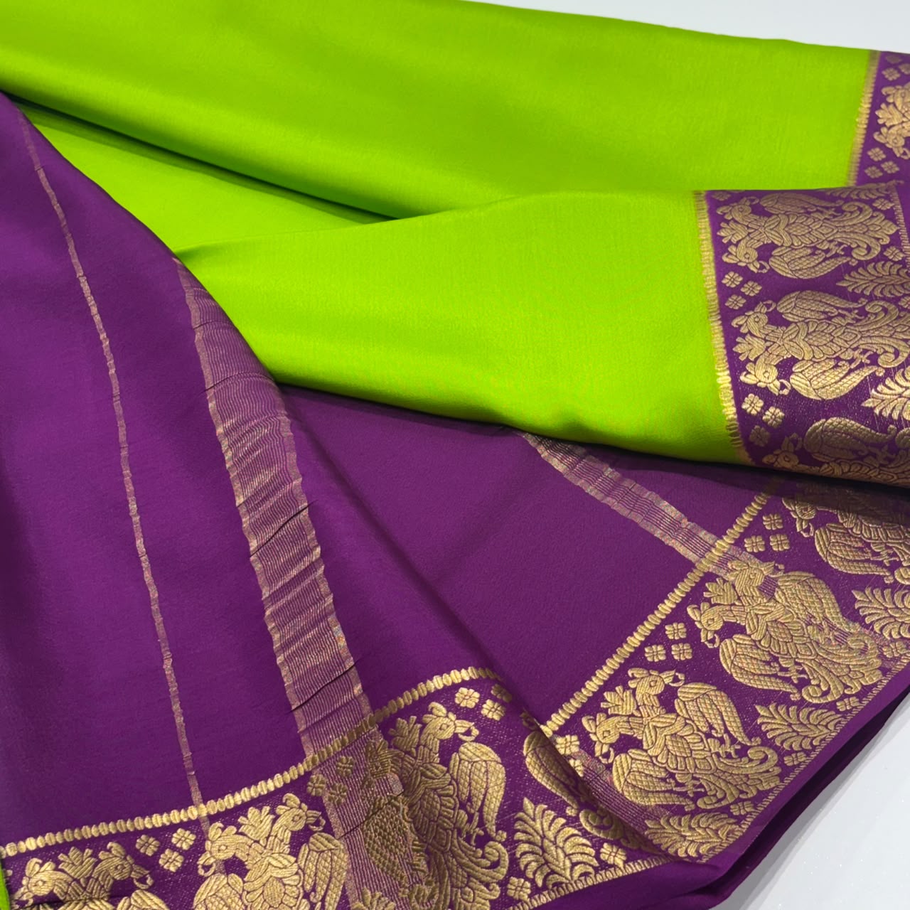 Pure Mysore Crepe Silk Saree