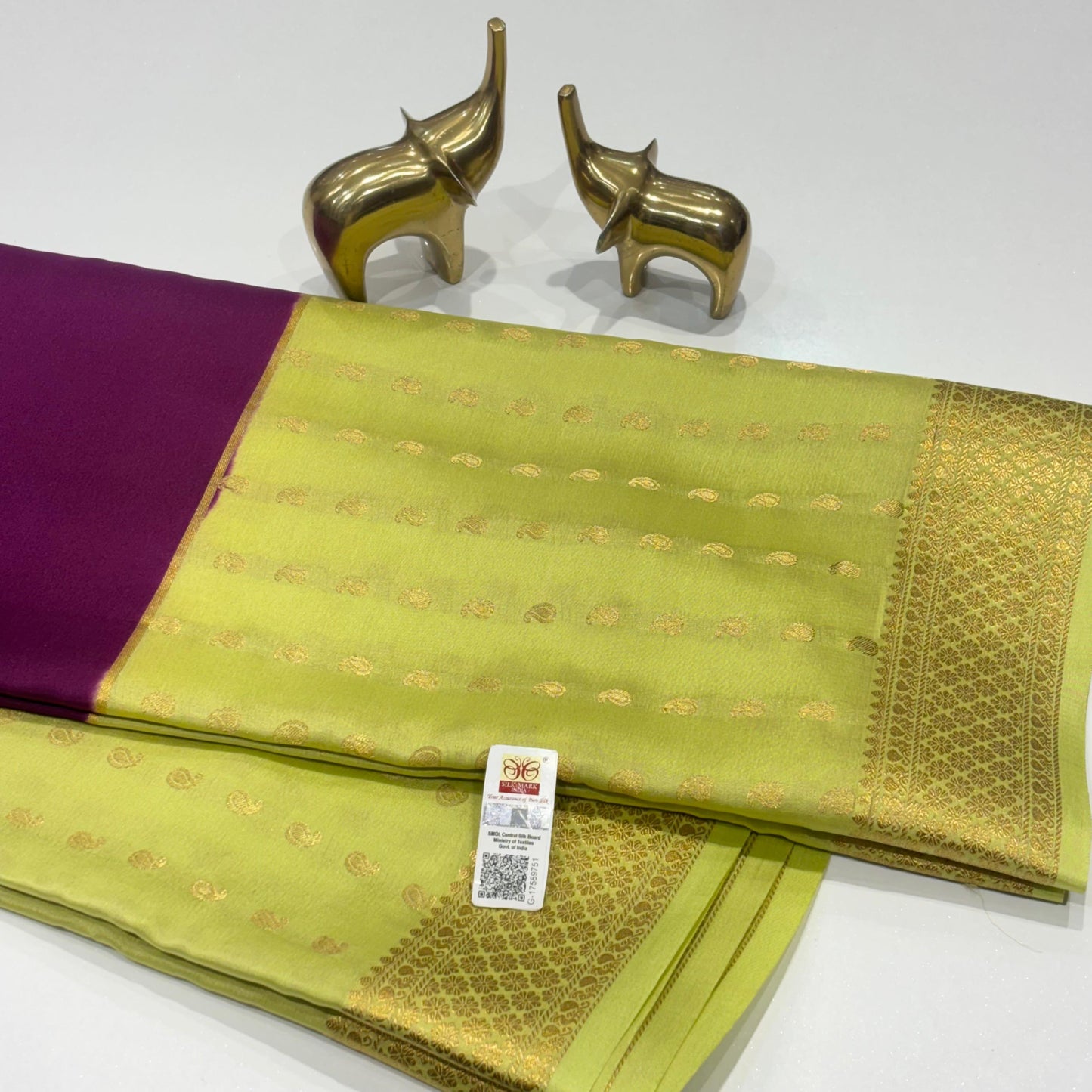 Pure Mysore Crepe Silk Saree