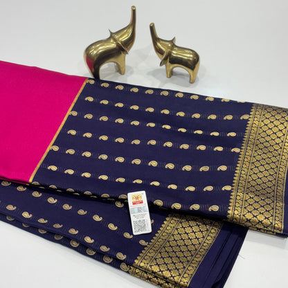 Pure Mysore Crepe Silk Saree