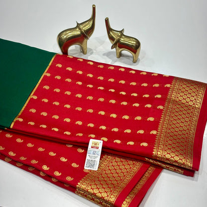 Pure Mysore Crepe Silk Saree