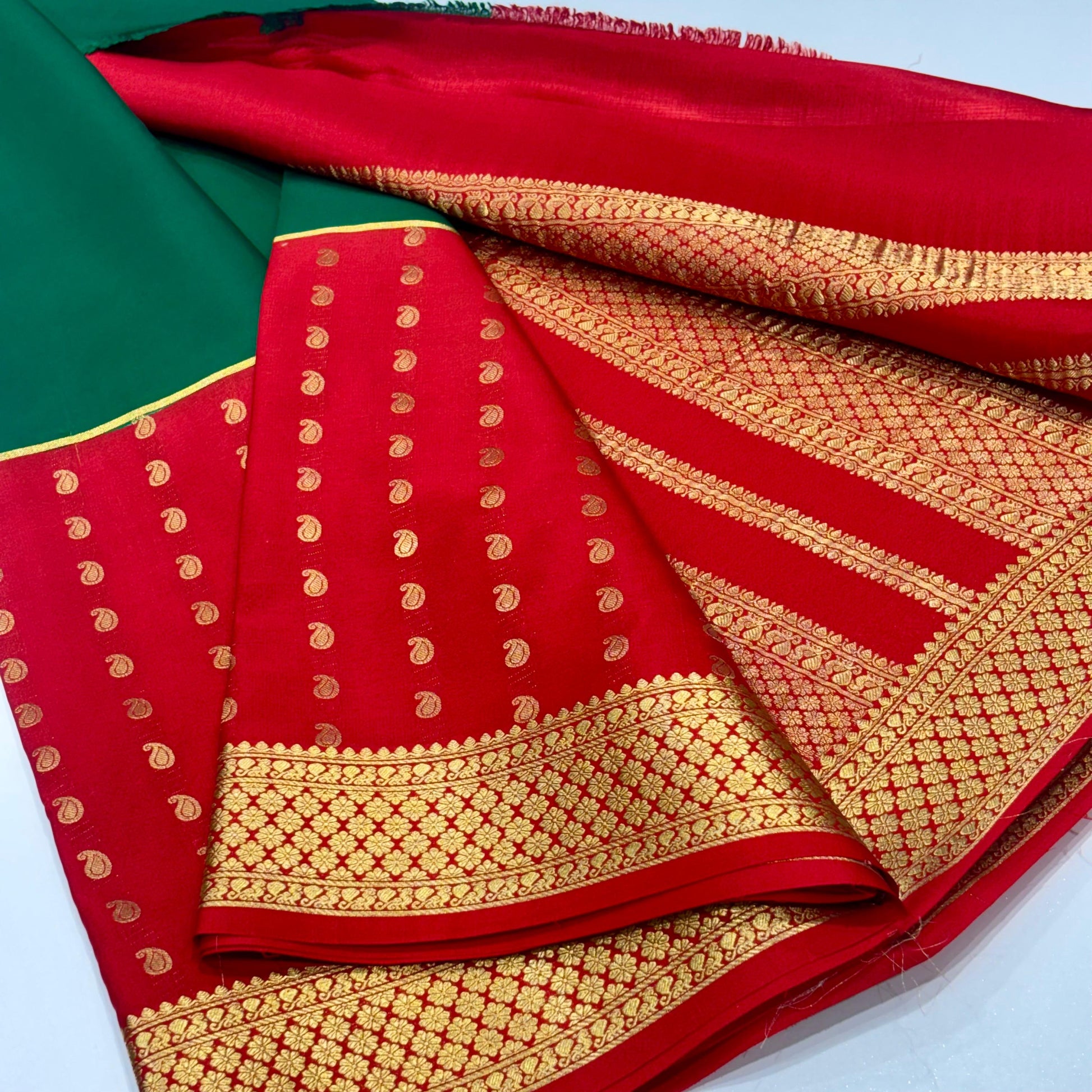 Pure Mysore Crepe Silk Saree