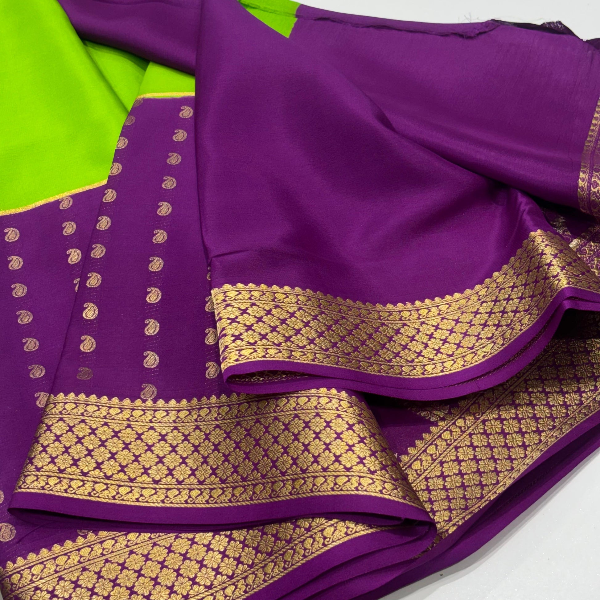 Pure Mysore Crepe Silk Saree