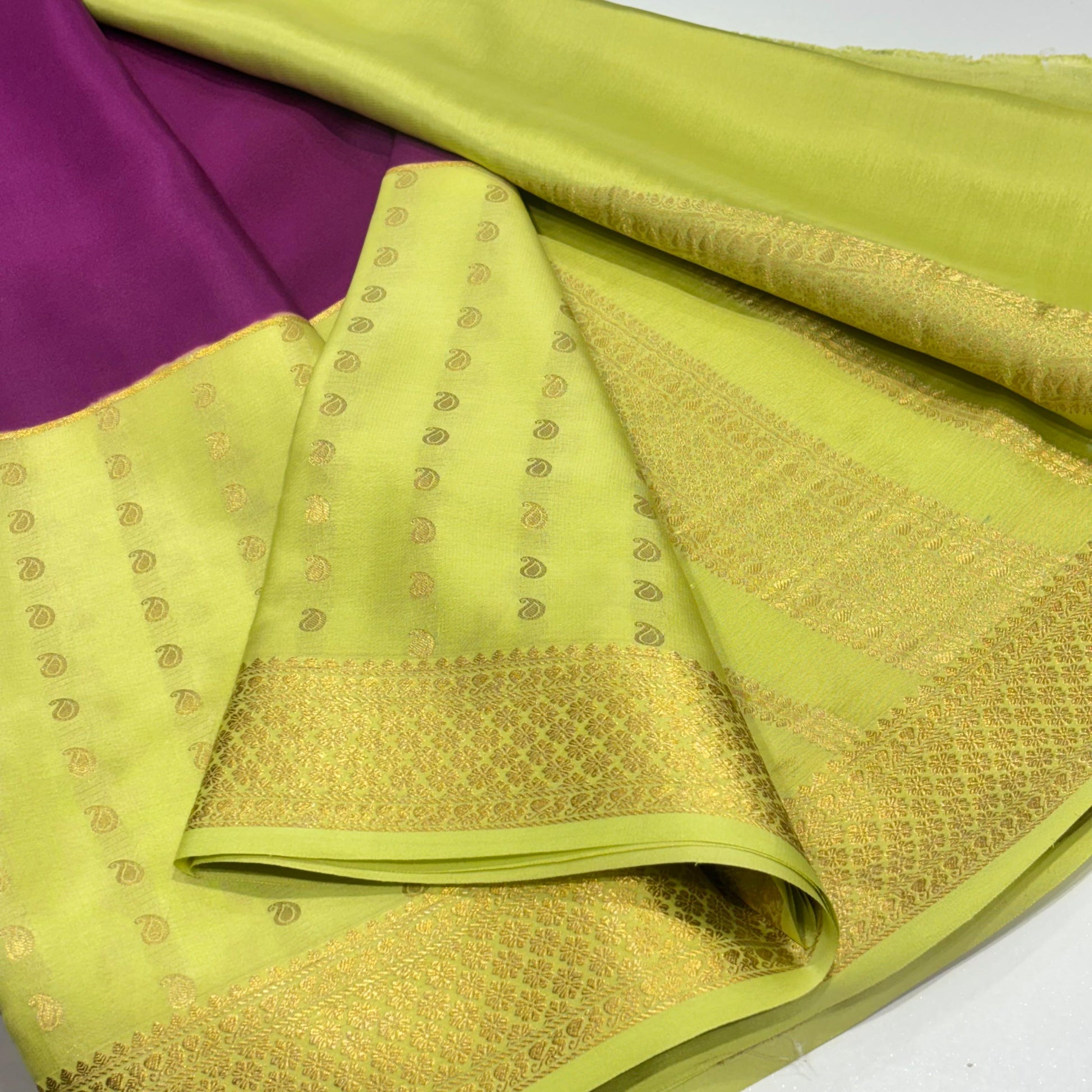Pure Mysore Crepe Silk Saree