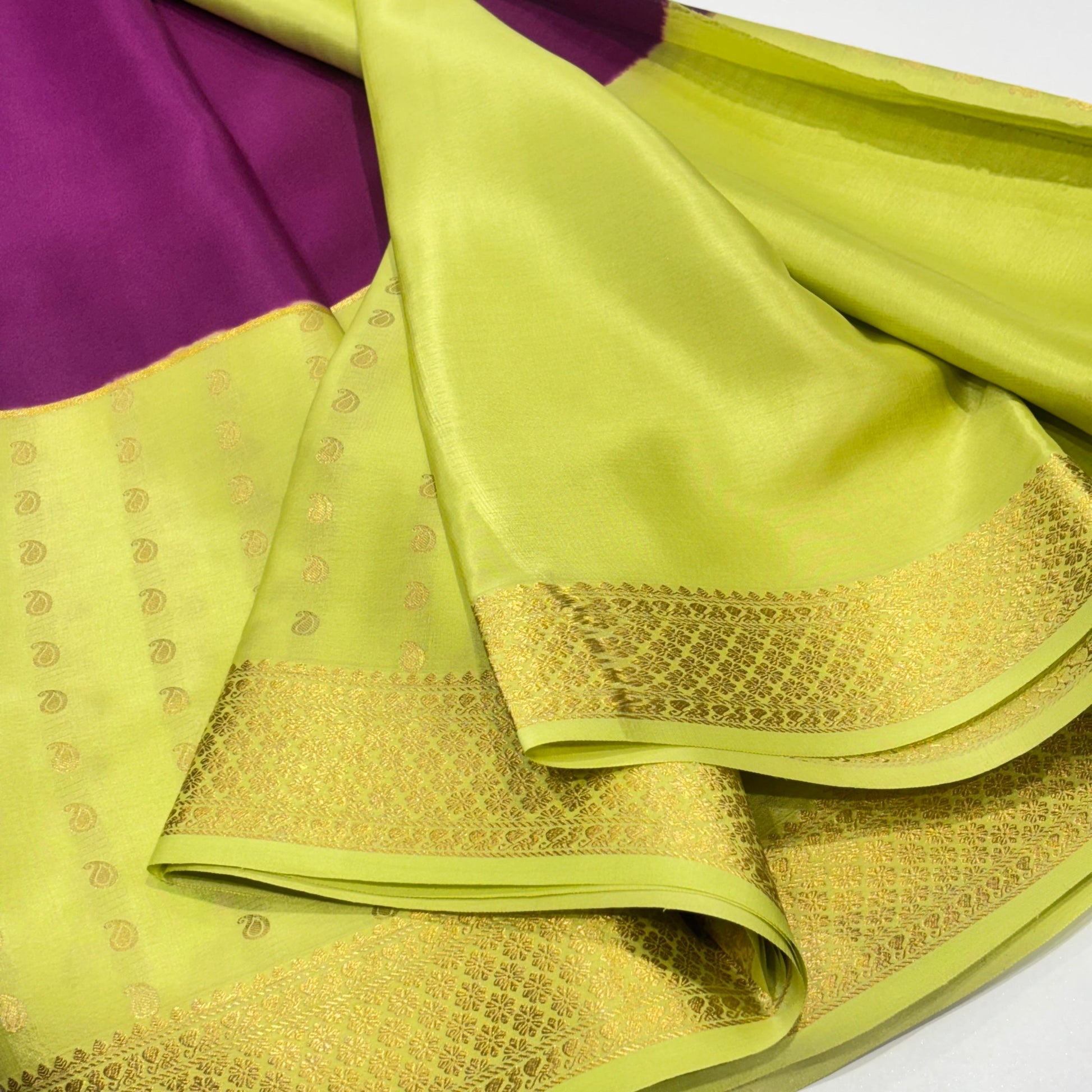 Pure Mysore Crepe Silk Saree
