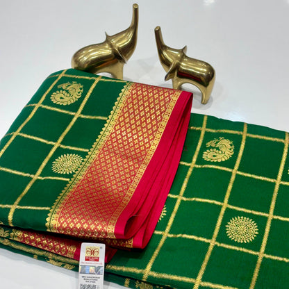 Pure Mysore Crepe Silk Saree