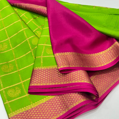 Pure Mysore Crepe Silk Saree