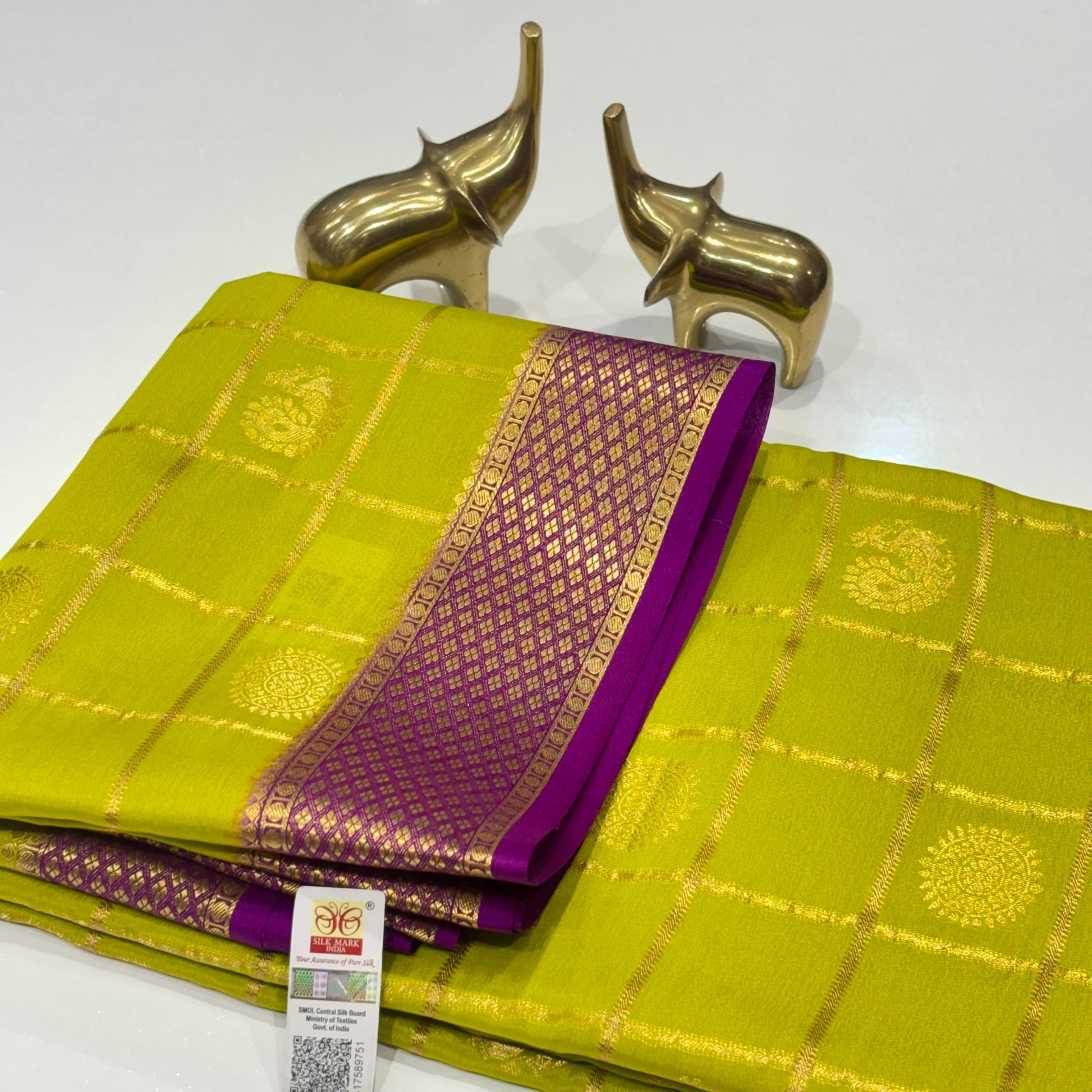 Pure Mysore Crepe Silk Saree