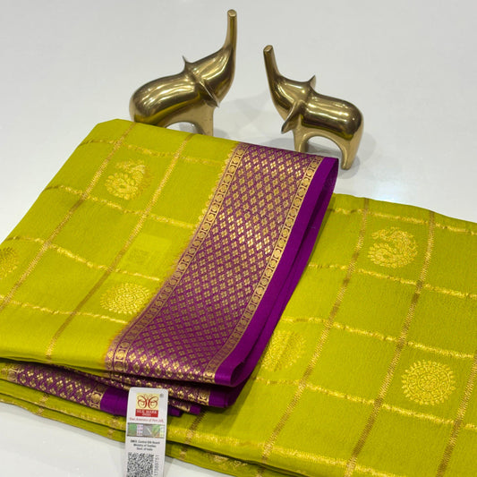 Pure Mysore Crepe Silk Saree