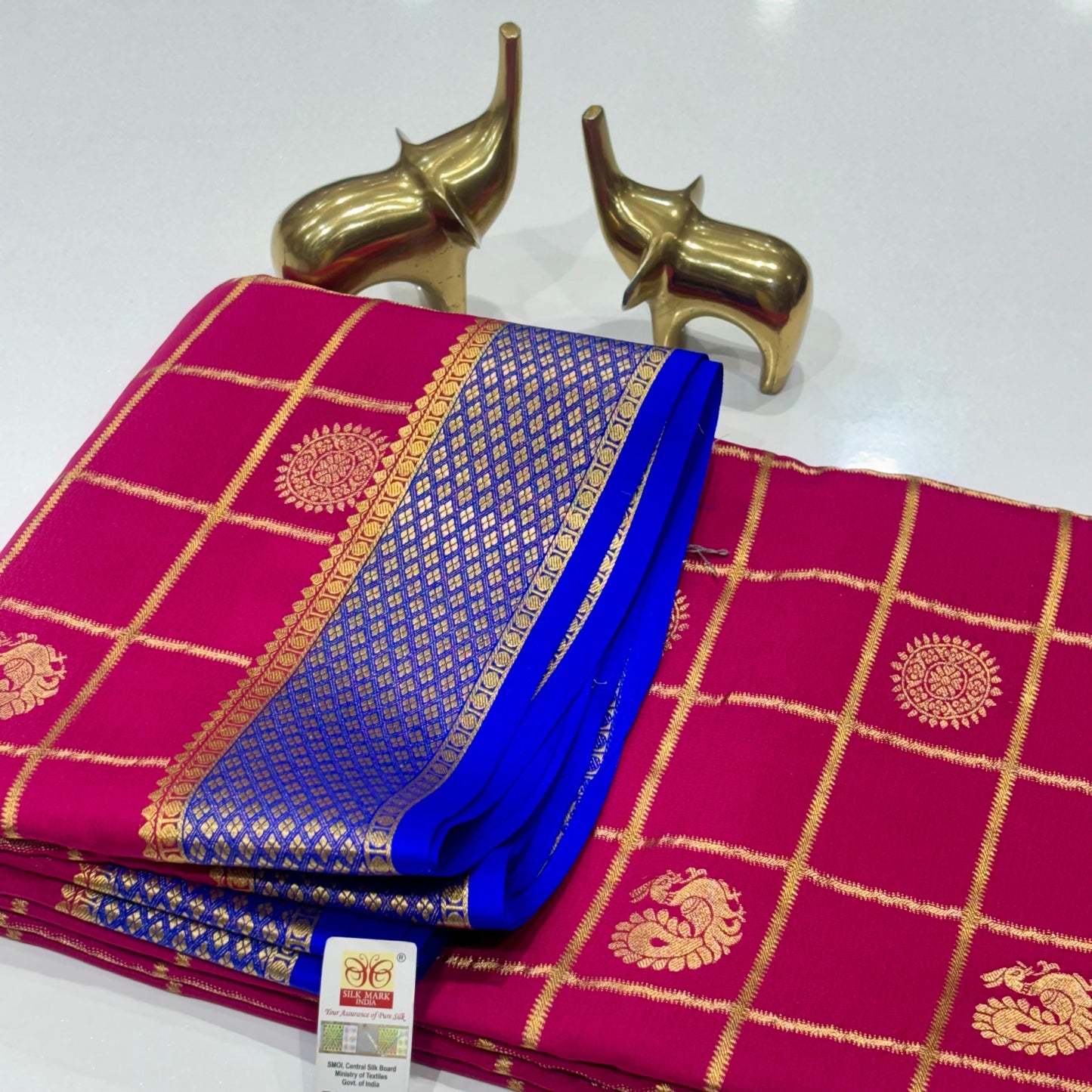 Pure Mysore Crepe Silk Saree