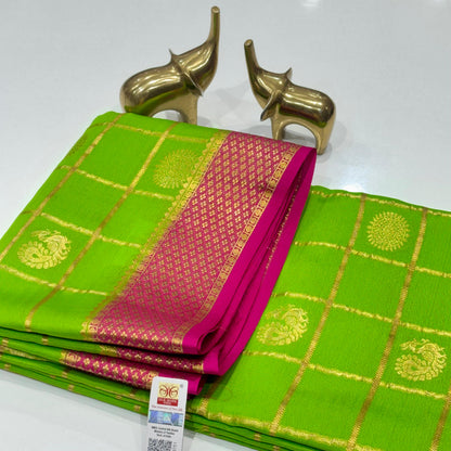 Pure Mysore Crepe Silk Saree