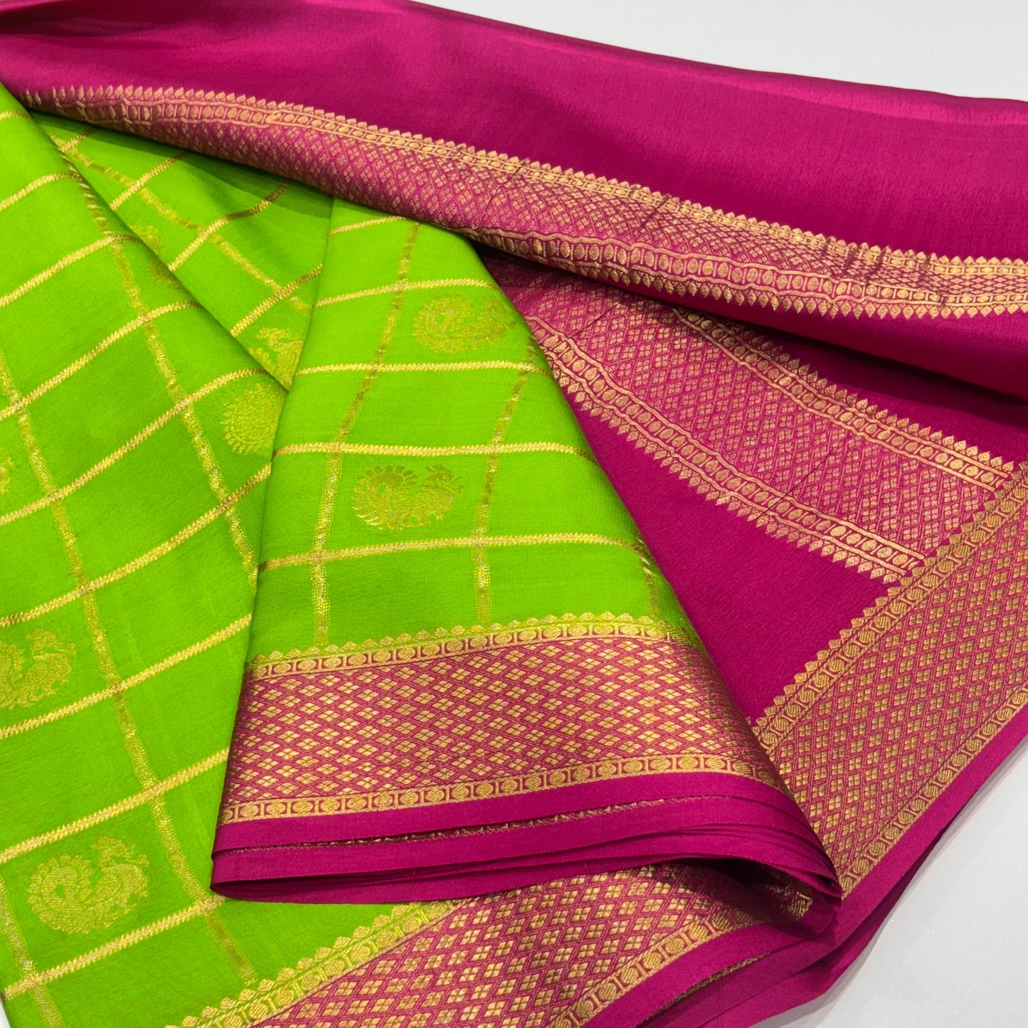 Pure Mysore Crepe Silk Saree