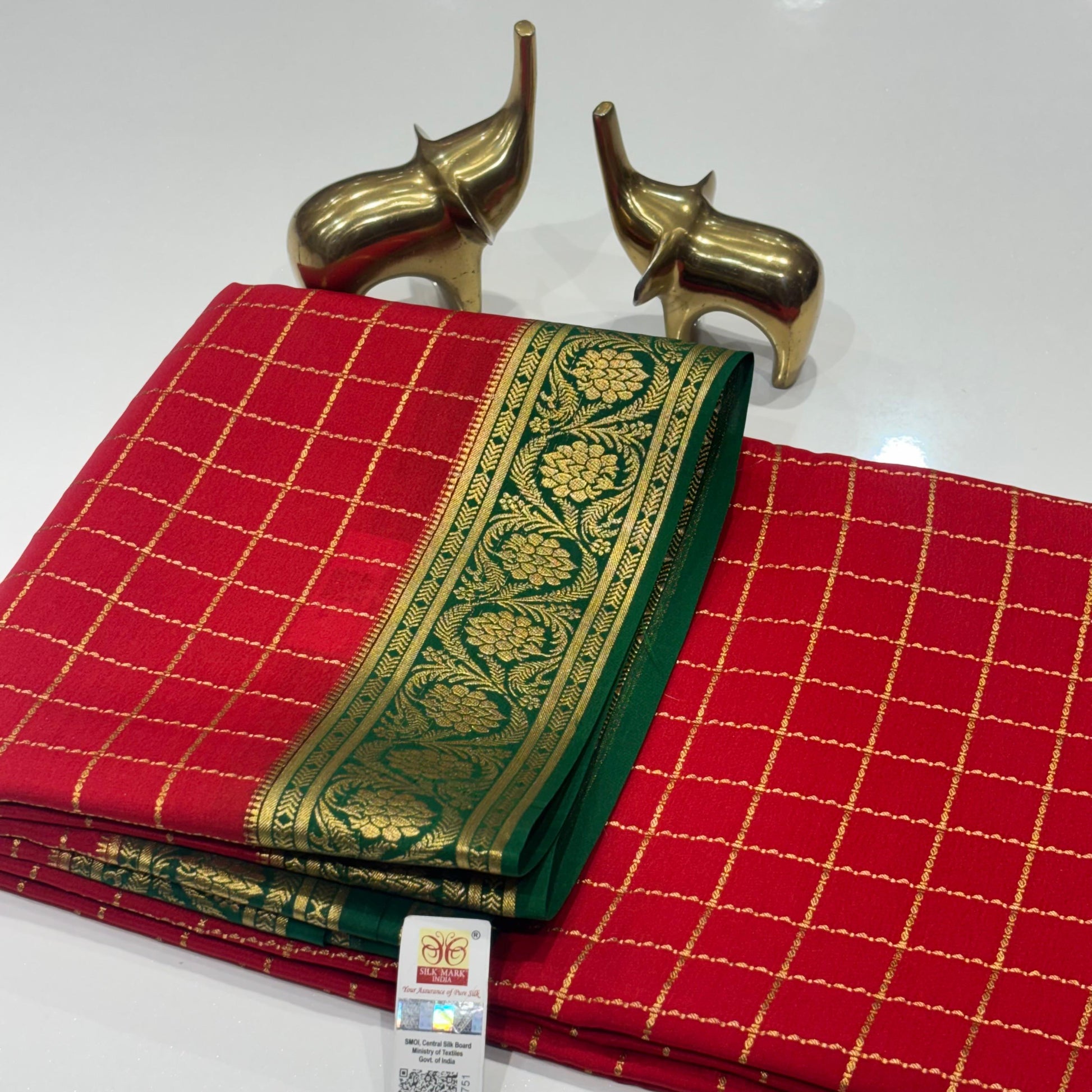 Pure Mysore Crepe Silk Saree