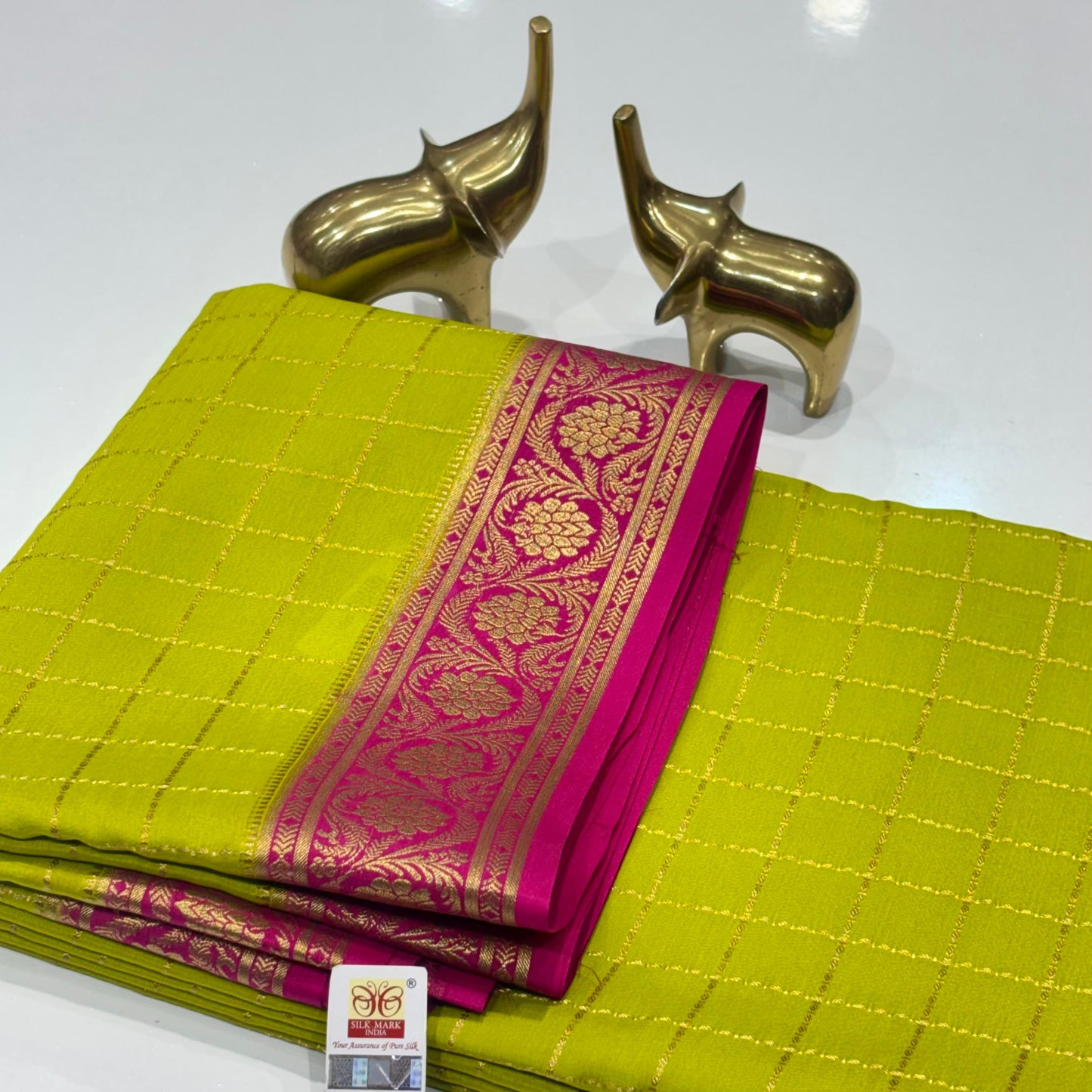 Pure Mysore Crepe Silk Saree